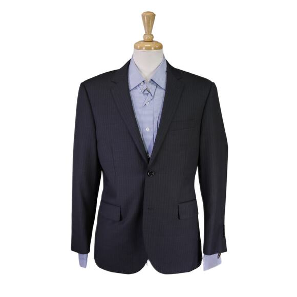 Indochino Other - Indochino Custom Gray Pinstripe 2-Btn Wool Suit Jacket Blazer 40S